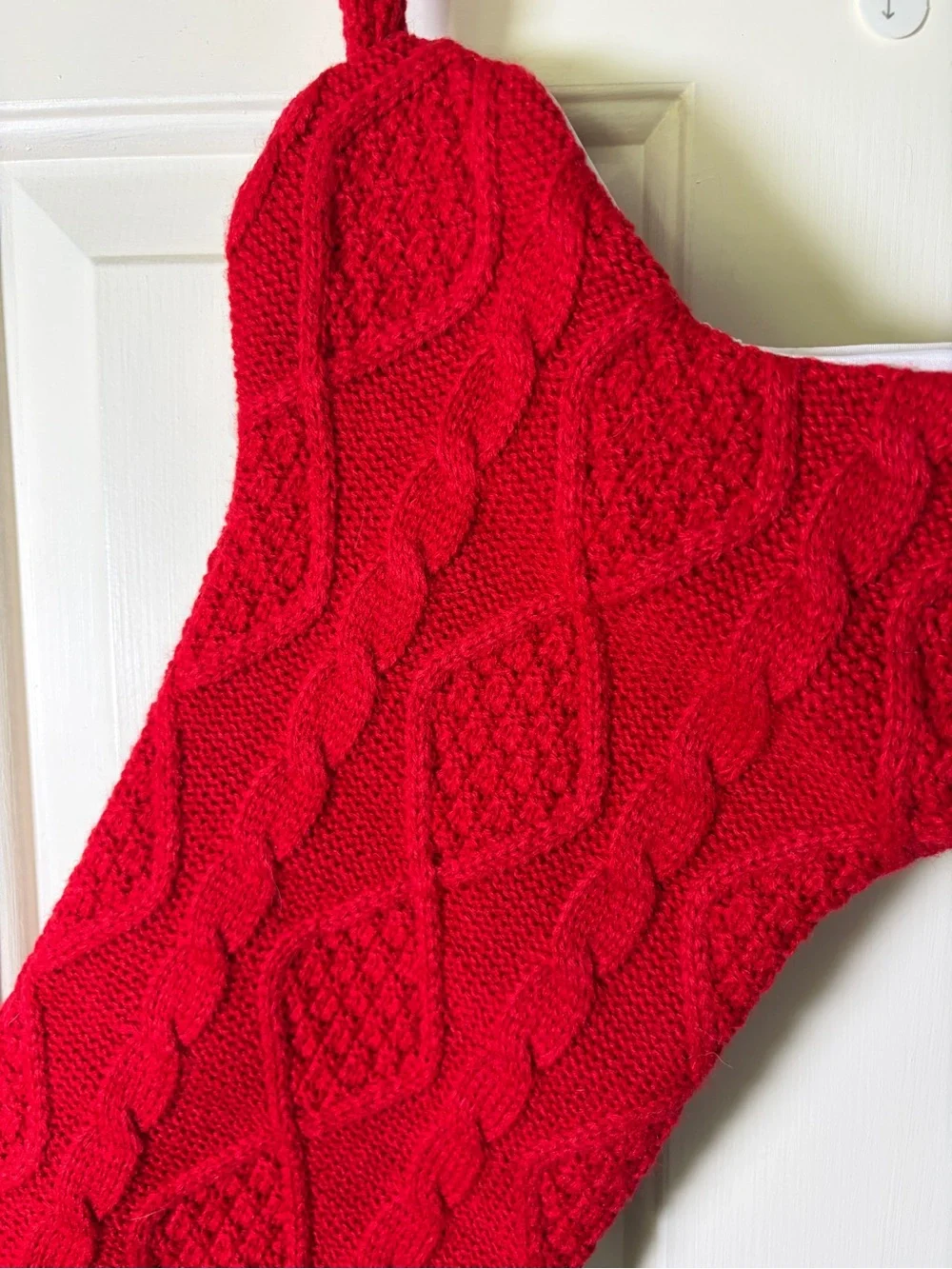 Red Knit Holiday Stocking For Dog